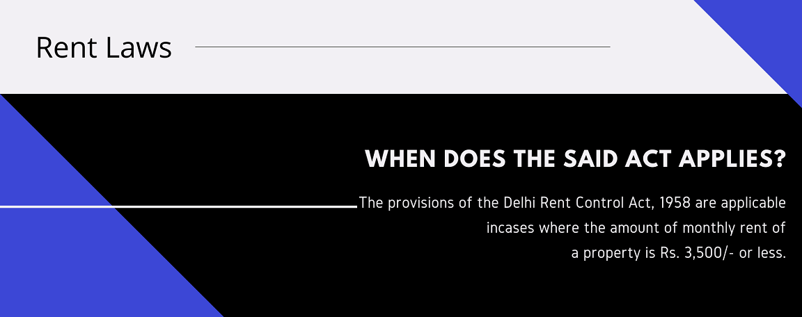 The Delhi Rent Control Act, 1958 : A brief discussion